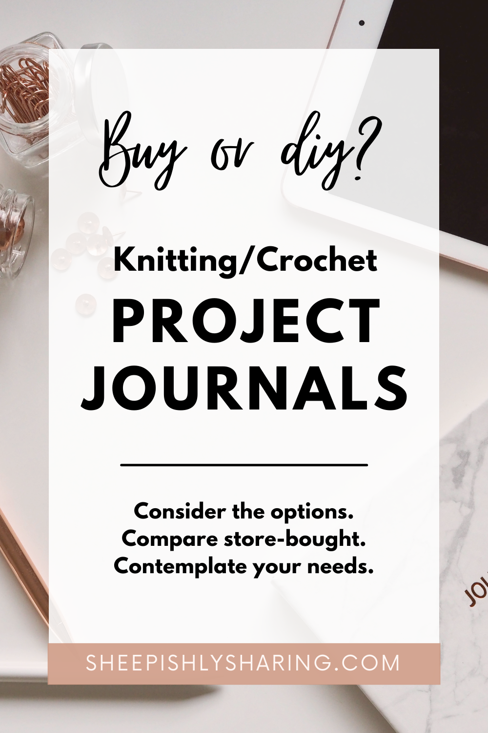 DIY Knitting/Crochet Journal